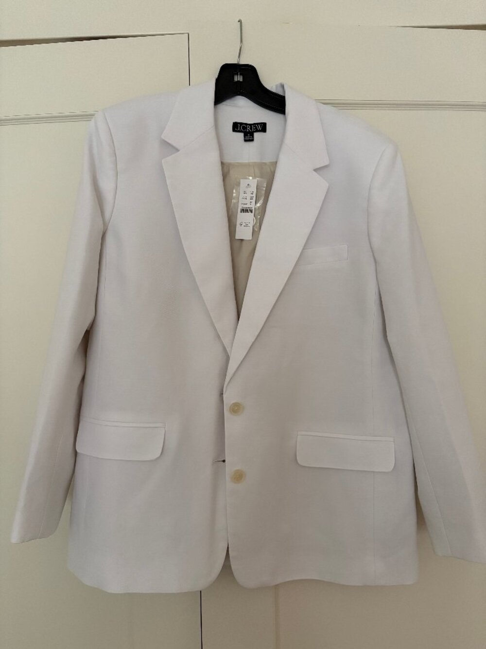 Jcrew Gamine Blazer in Gramercy Linen--White, M, with tags